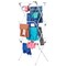 mDesign Tall Metal Foldable Laundry Clothes Drying Rack Stand